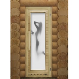 Дверь для саун "Элит Люкс Искушение" с фотопечатью 1,9/0,75