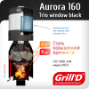 Aurora 160 Trio window black (с баком на 60л) до 16 м3